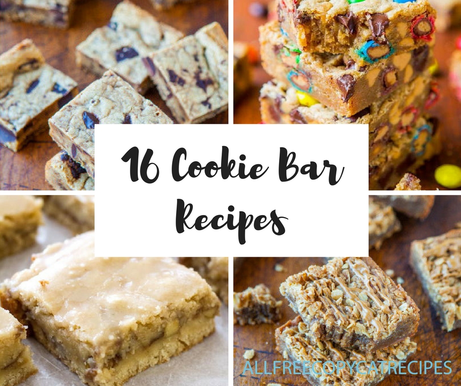 16 Cookie Bar Recipes